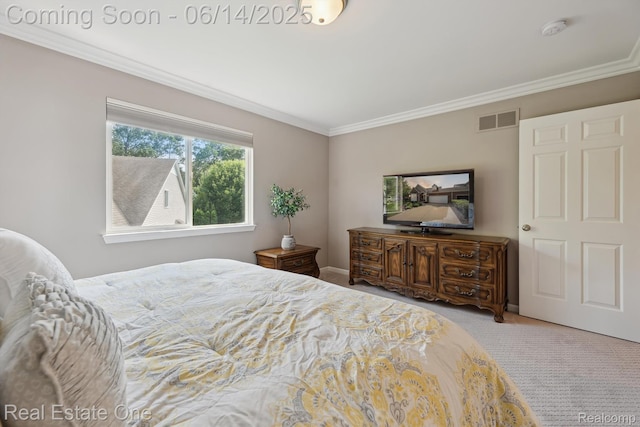 446 Delmar Ct, Highland, MI 48357 - bedroom with carpet and ornamental molding