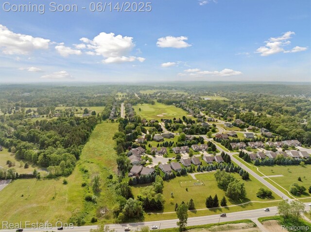 446 Delmar Ct, Highland, MI 48357 - aerial perspective of suburban area