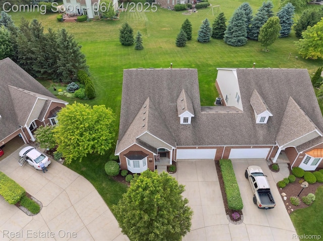446 Delmar Ct, Highland, MI 48357 - view from above of property