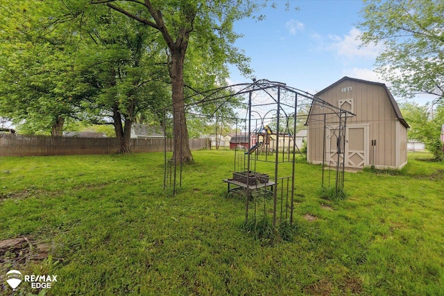 7131 Houghton Dr, Davison, MI 48423 - view of yard with a playground and a barn