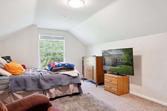 43687 Christopher Ct, Canton, MI 48188 - bedroom with lofted ceiling and light carpet