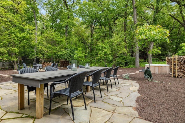 4067 Hillside Trl, New Buffalo, MI 49117 - view of patio featuring outdoor dining area