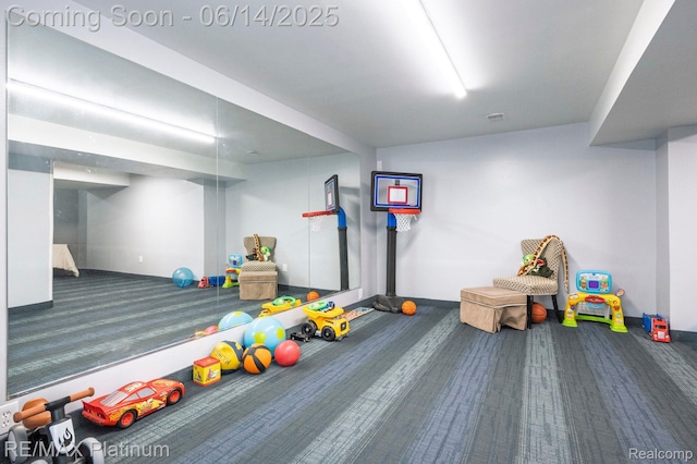 2858 Au Gres River Dr, Fowlerville, MI 48836 - playroom featuring carpet flooring
