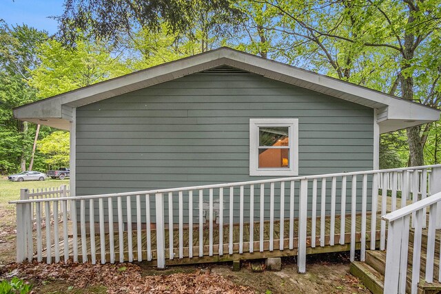 4468 Teal Ln, Newaygo, MI 49337 - view of property exterior with a deck