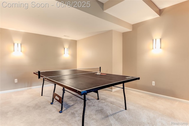 2327 Cherry Tree Ln, Grand Blanc, MI 48439 - game room featuring carpet and baseboards