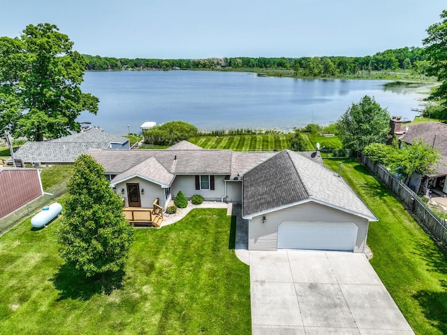 11883 Scott Park Rd, Delton, MI 49046 - view from above of property featuring a nearby body of water