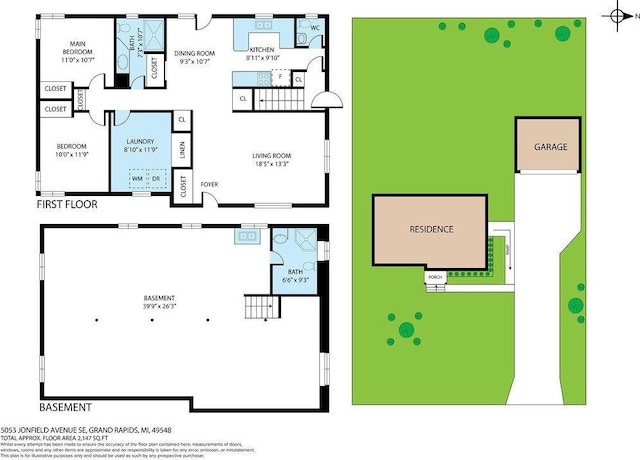 5053 Jonfield Ave SE, Grand Rapids, MI 49548 - room layout