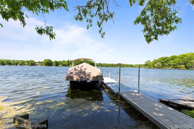6593 Sherman Dr, Otter Lake, MI 48464 - dock with a water view