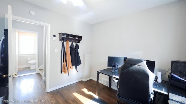 8483 Harding, Center Line, MI 48015 - office space with wood finished floors and baseboards