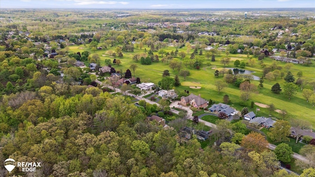 9705 Burning Tree Dr, Grand Blanc, MI 48439 - aerial view of property and surrounding area with a large body of water and a golf course