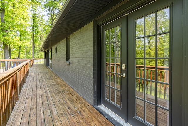 8680 Bennett St SE, Ada, MI 49301 - wooden deck featuring french doors