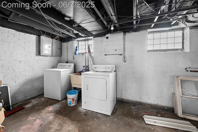 5792 Lawton, Detroit, MI 48208 - basement featuring washer and clothes dryer and electric panel