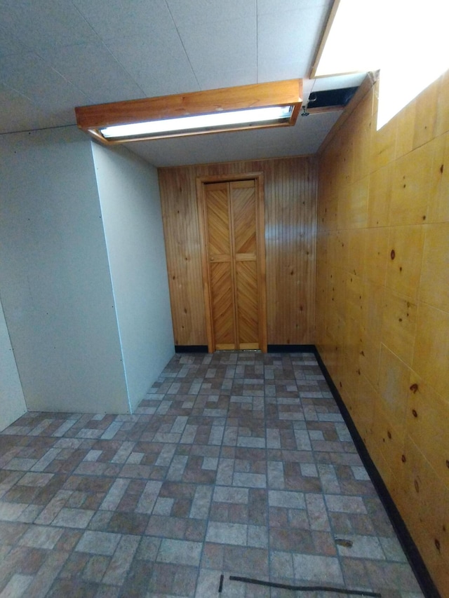 8383 Dixie Ln, Dearborn Heights, MI 48127 - hall with wooden walls