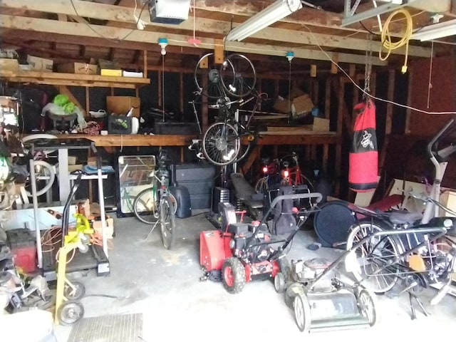 8383 Dixie Ln, Dearborn Heights, MI 48127 - garage with a garage door opener