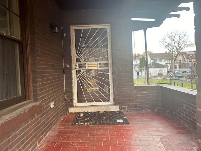 70 Colorado St, Highland Park, MI 48203 - property entrance with brick siding
