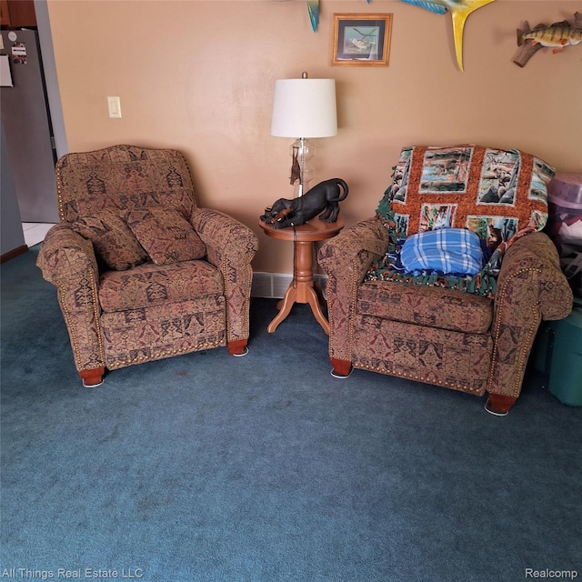 3827 Woodland Dr, Metamora, MI 48455 - carpeted living area with baseboards