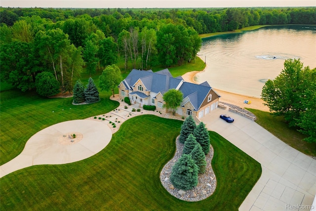 6312 S Graham Rd, Saint Charles, MI 48655 - view of subject property with a large body of water and a forest