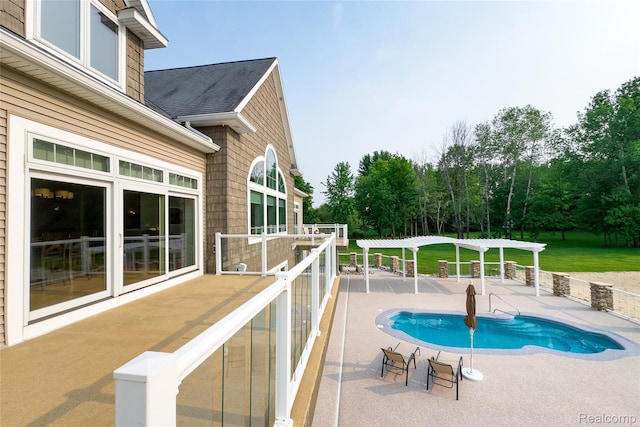 6312 S Graham Rd, Saint Charles, MI 48655 - swimming pool with a patio and a pergola