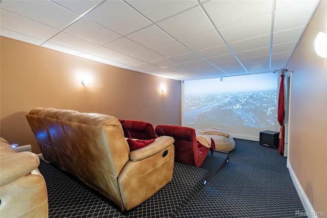 6312 S Graham Rd, Saint Charles, MI 48655 - cinema room with baseboards and carpet