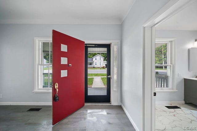 603 Company St, Adrian, MI 49221 - foyer entrance with baseboards