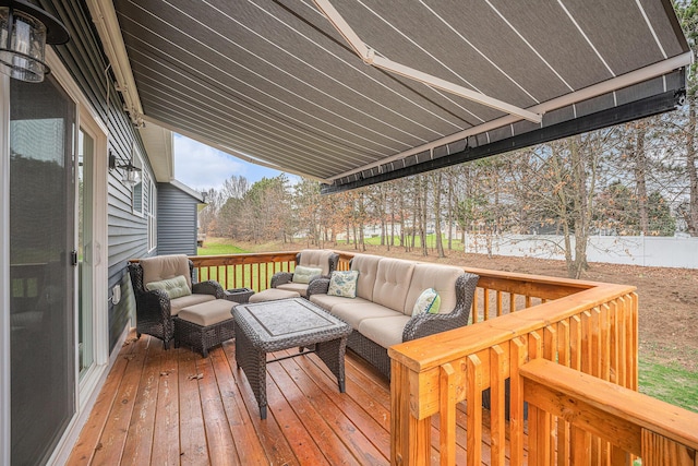 1749 Fairview Dr, Allegan, MI 49010 - deck with an outdoor living space