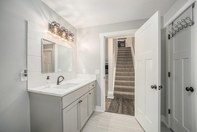 1749 Fairview Dr, Allegan, MI 49010 - bathroom featuring vanity and baseboards