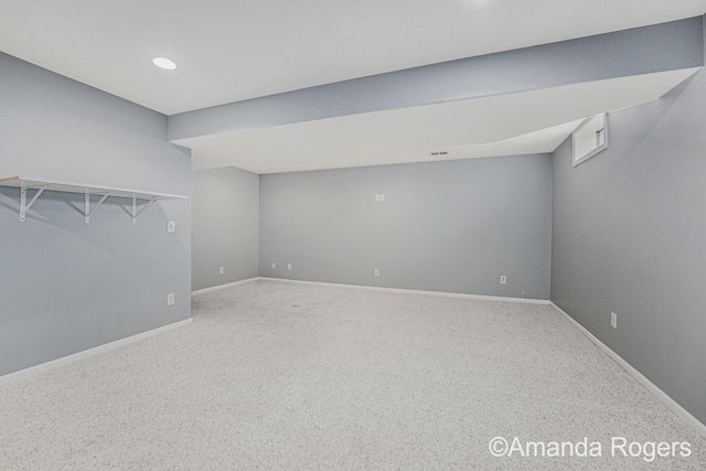 648 Firestone Dr SE, Byron Center, MI 49315 - spare room featuring baseboards and recessed lighting