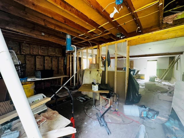 9617 Portage Trl, White Lake, MI 48386 - view of basement