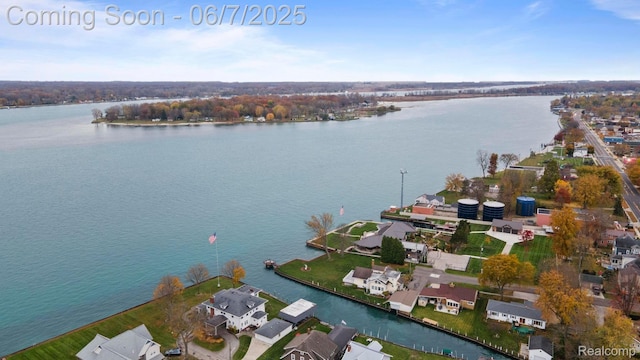 114 Interlochen Dr, Algonac, MI 48001 - aerial view of property and surrounding area featuring a large body of water