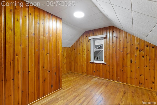 114 Interlochen Dr, Algonac, MI 48001 - bonus room with wood finished floors, wood walls, and lofted ceiling