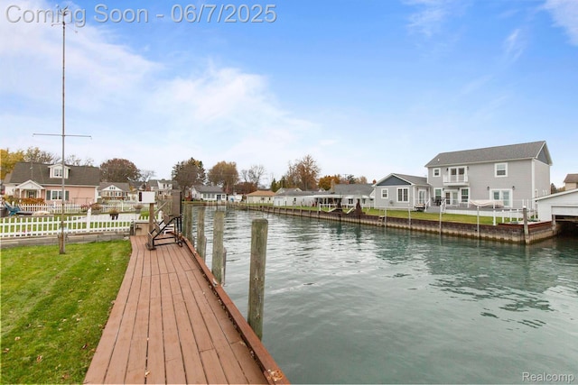114 Interlochen Dr, Algonac, MI 48001 - dock with a residential view and a water view