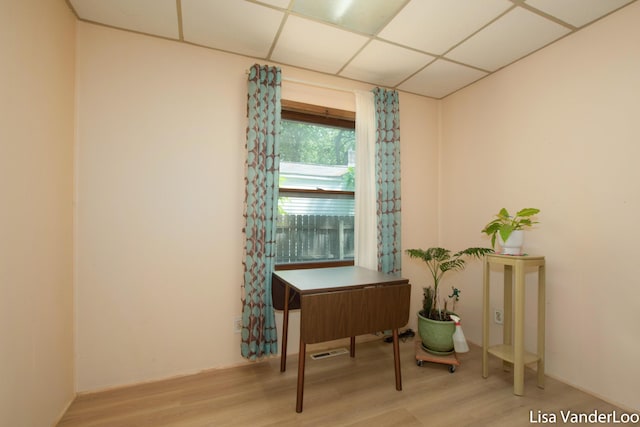 1819 Willis Ave NW, Grand Rapids, MI 49504 - office area featuring light wood-style flooring and a drop ceiling