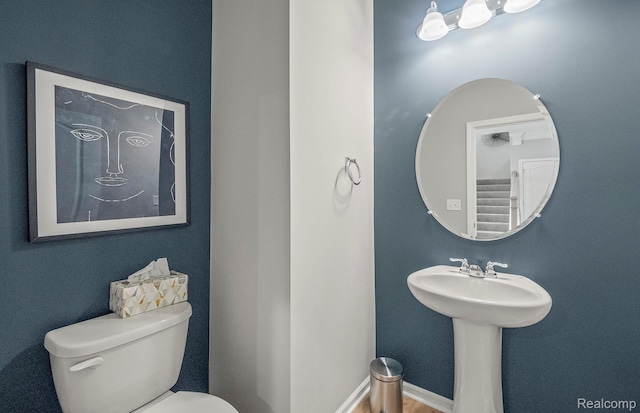 709 Risdon Trl S, Saline, MI 48176 - half bathroom with toilet and a sink