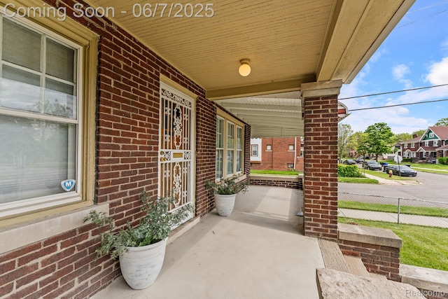 5302 Burns St, Detroit, MI 48213 - view of covered porch