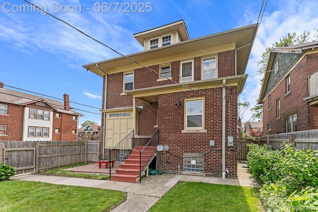 5302 Burns St, Detroit, MI 48213 - back of property with brick siding