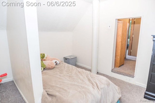 923 Stone St, Port Huron, MI 48060 - carpeted bedroom featuring vaulted ceiling and baseboards