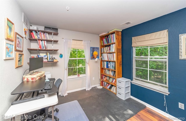 12267 Saint Andrews Way, Fenton, MI 48430 - office area featuring baseboards