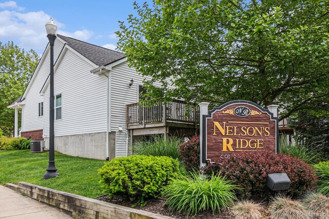 816 Nelsons Ridge Dr, Howell, MI 48843 - community sign featuring a lawn