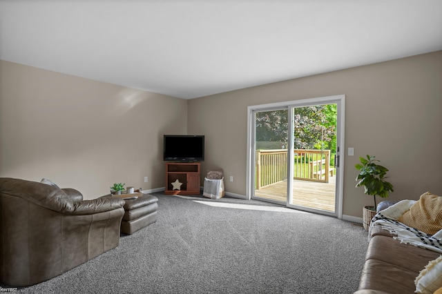 2284 E Frances Rd, Clio, MI 48420 - living area with carpet and baseboards