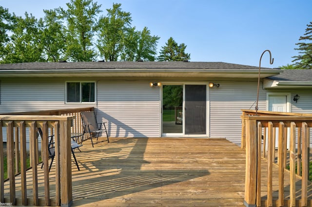 2284 E Frances Rd, Clio, MI 48420 - view of wooden deck