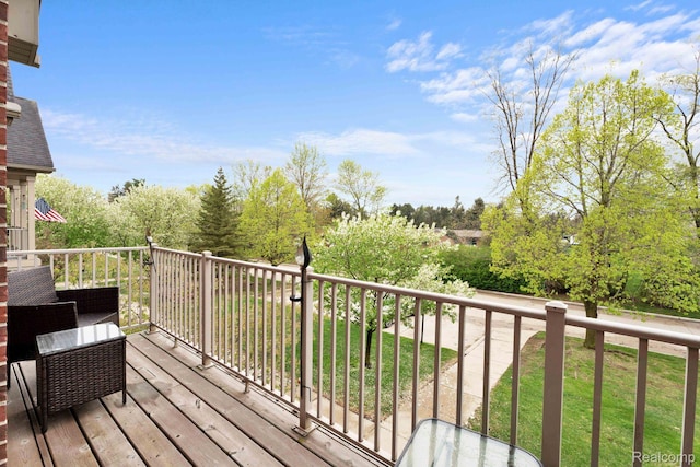 48888 Amanda Ln, Shelby Twp, MI 48317 - view of wooden deck