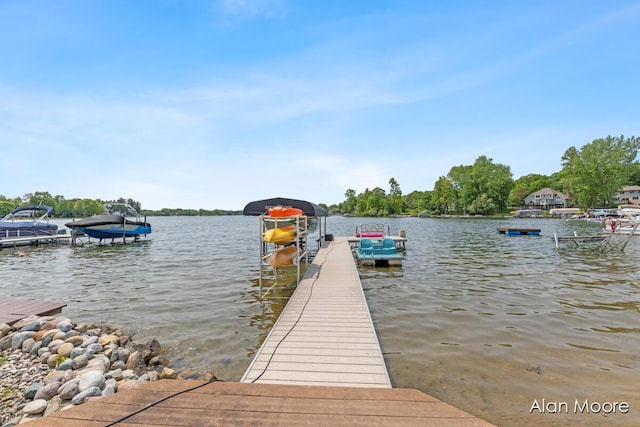 6574 Gran Via Dr NE, Rockford, MI 49341 - dock area featuring a water view