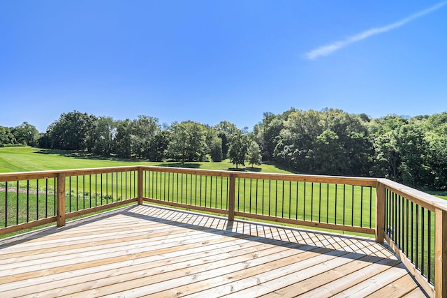 233 Markus Glen Dr, Plainwell, MI 49080 - wooden deck with a lawn