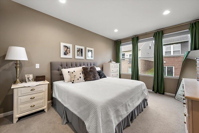 2765 Polson St, Ann Arbor, MI 48105 - bedroom featuring light carpet, baseboards, and recessed lighting