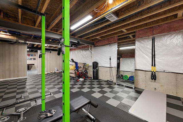 2765 Polson St, Ann Arbor, MI 48105 - exercise area with tile patterned floors