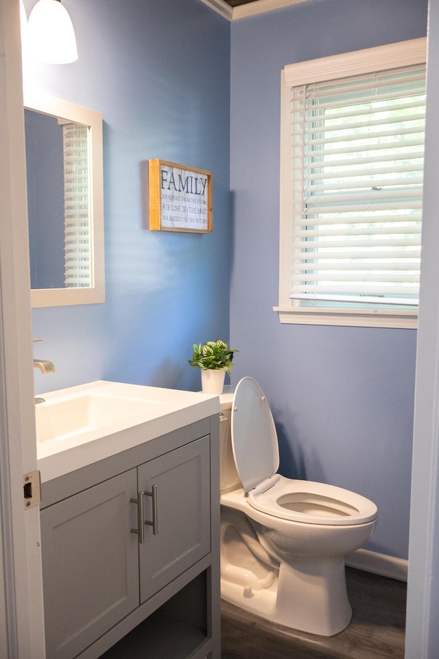 4873 Terrace Ln, Saint Joseph, MI 49085 - half bathroom featuring toilet and vanity