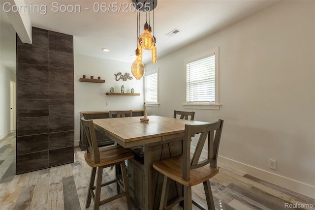 343 Beaupre Ave, Grosse Pointe Farms, MI 48236 - dining space with baseboards, light wood finished floors, and recessed lighting