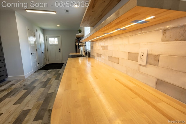 343 Beaupre Ave, Grosse Pointe Farms, MI 48236 - hall featuring dark wood-type flooring, baseboards, and recessed lighting