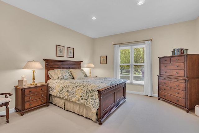 10575 Darrel Dr, Hanover, MI 49241 - bedroom featuring light colored carpet, baseboards, and recessed lighting