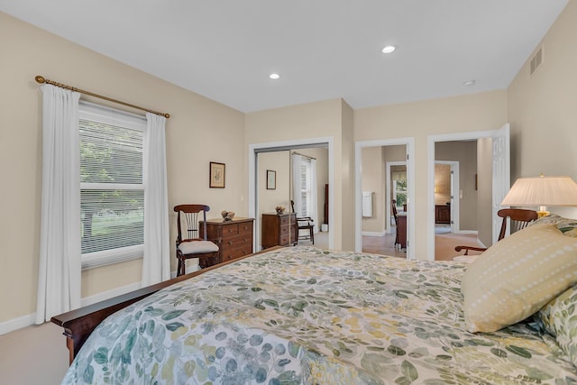 10575 Darrel Dr, Hanover, MI 49241 - bedroom featuring baseboards, recessed lighting, and a closet